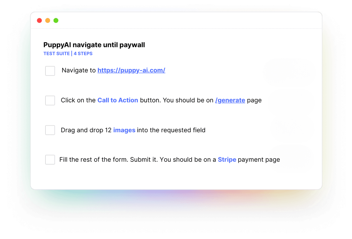 Feature illustration showing test maintenance